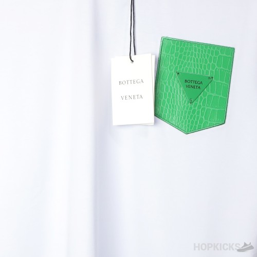Bottega Veneta Green Logo Light Blue T-Shirt